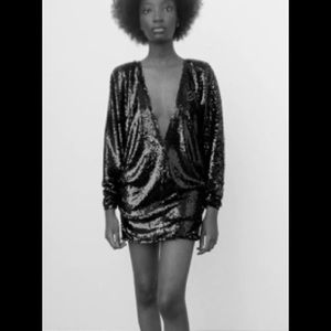 Rand new Zara sequin mini dress